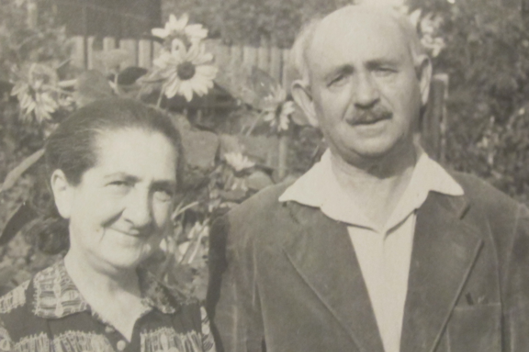 Jozef’s parents after the war. Dunajská Streda, Slovakia, 1959.