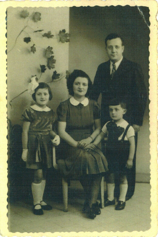 1c With my mother father and brother in Paris May 1939