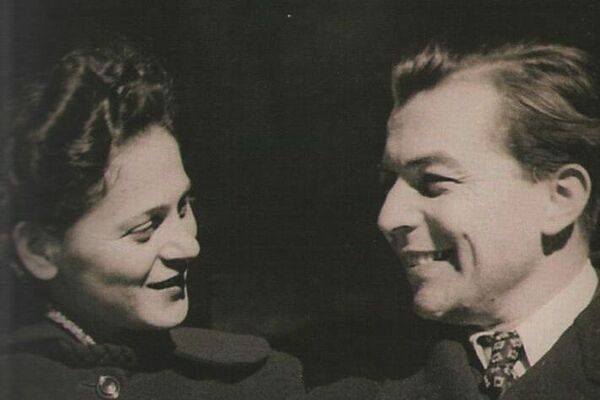 Edith and Ladislav Grosman on their wedding day. Prague, 1949.