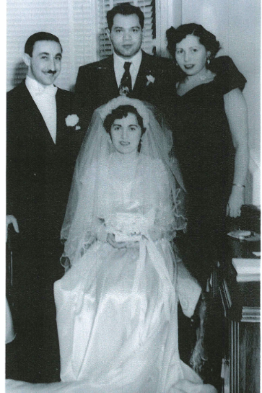 Sophie and Norbert with Sophie’s sister Janet and Janet’s husband, Motek. Toronto, November 25, 1950.