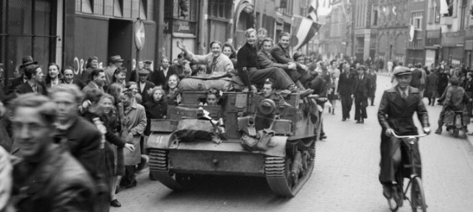 Liberation scene in the Netherlands