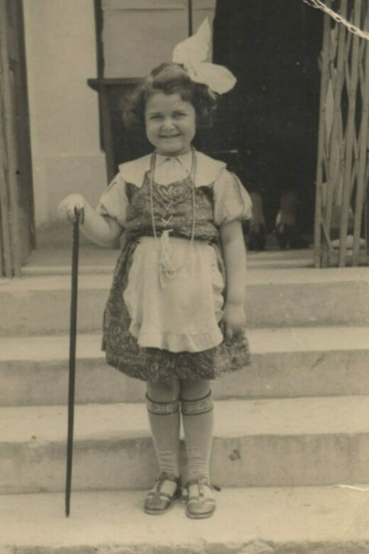 Felicia at around age six. Dorna, circa 1937.