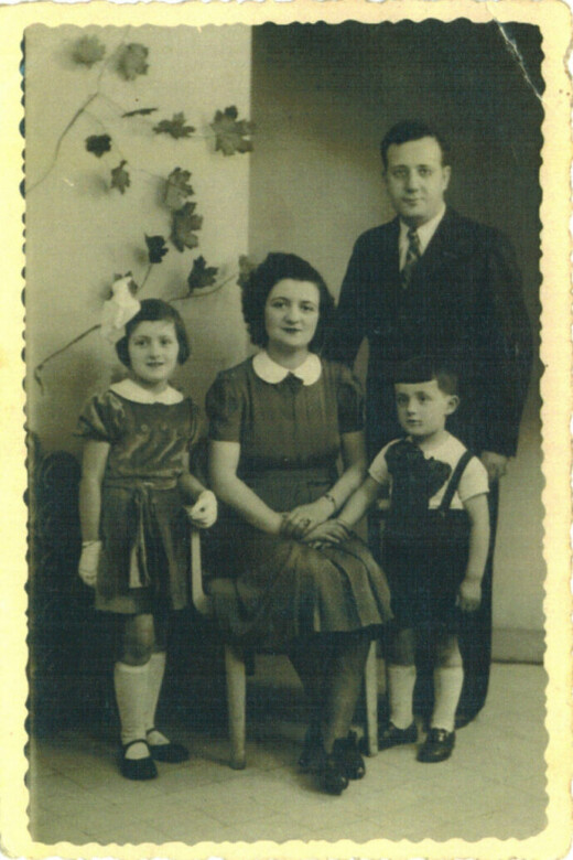 1c With my mother father and brother in Paris May 1939