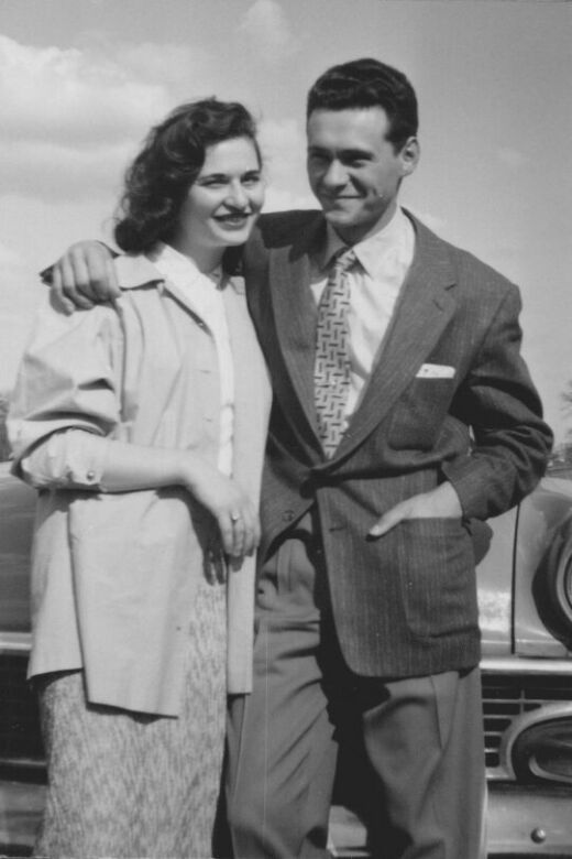 Philip and his wife, Molly. Toronto, circa 1958.
