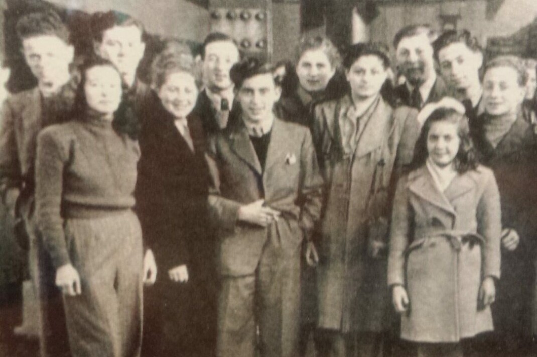 War orphans in London Arnold Friedman is in front rwo 3rd from left