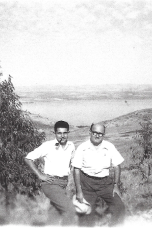 Ed (left) with David May, his employer and mentor. Tiberias, Israel, 1953.