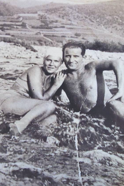 Ed’s parents on vacation before the war. Rabka, Poland, circa 1938.