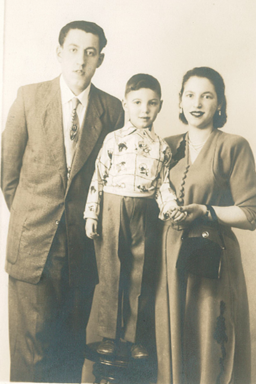 Regina and Chaim with their first son, Morris. Montreal, circa 1953.