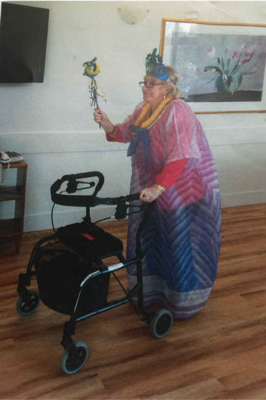 Sally dressed for Purim. Toronto, circa 2016.