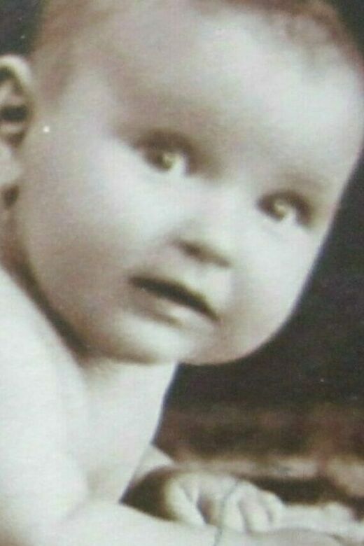 Newborn Ethel in 1930, the only photo of her before the war. Ulič, Czechoslovakia.