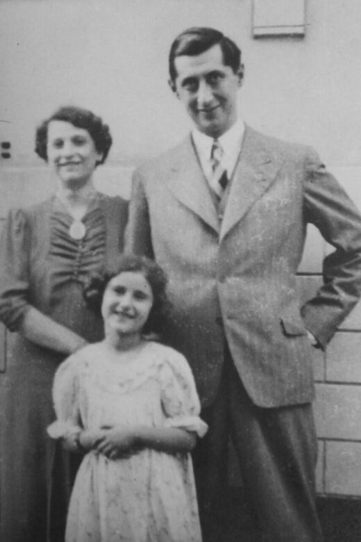 Ann and her parents in Belgium before the war. Brussels, circa 1938. Courtesy of Crestwood Oral History Project.